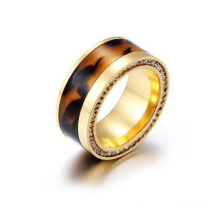 Joyas de acero inoxidable anillos de oro anillo de moda (hdx1128)